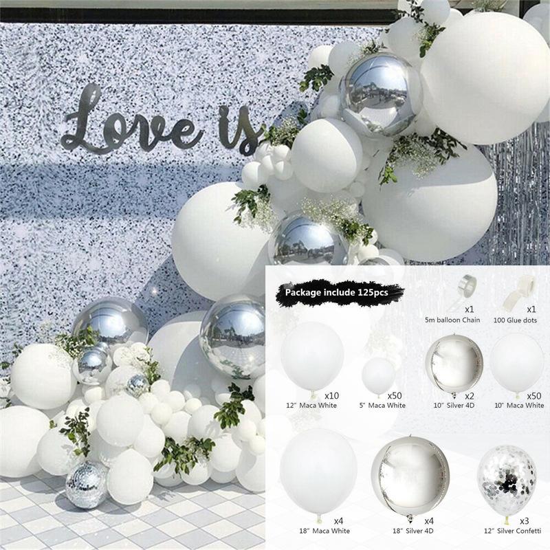Vintage Balloon Chain Birthday Party Balloon Package Wedding Wedding Arrangement Latex Balloon Chain Set