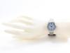 CASIO Quartz Analog Stainless Women's Watch, Steel, Silver/Sky Blue, LTP-V005D-2B3 [Used]
