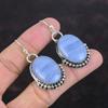 Blue Lace Agate Earrings Gemstone Earring Decent Jewelry 925 Sterling Silver Earrings Handmade Earring Antique Drop Earring Engagement Gifts