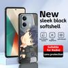 Ein Mädchen & Ihr Wachhund Handyhülle Für Redmi Note 14 13 12 11 Pro Plus S 5G 14C A3 Weiche Schwarze Handyhülle