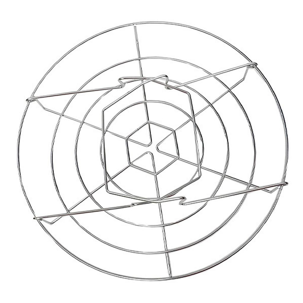 Canning Rack Small Stainless Steel Round with Legs Multi Functional for Kitchen Steaming