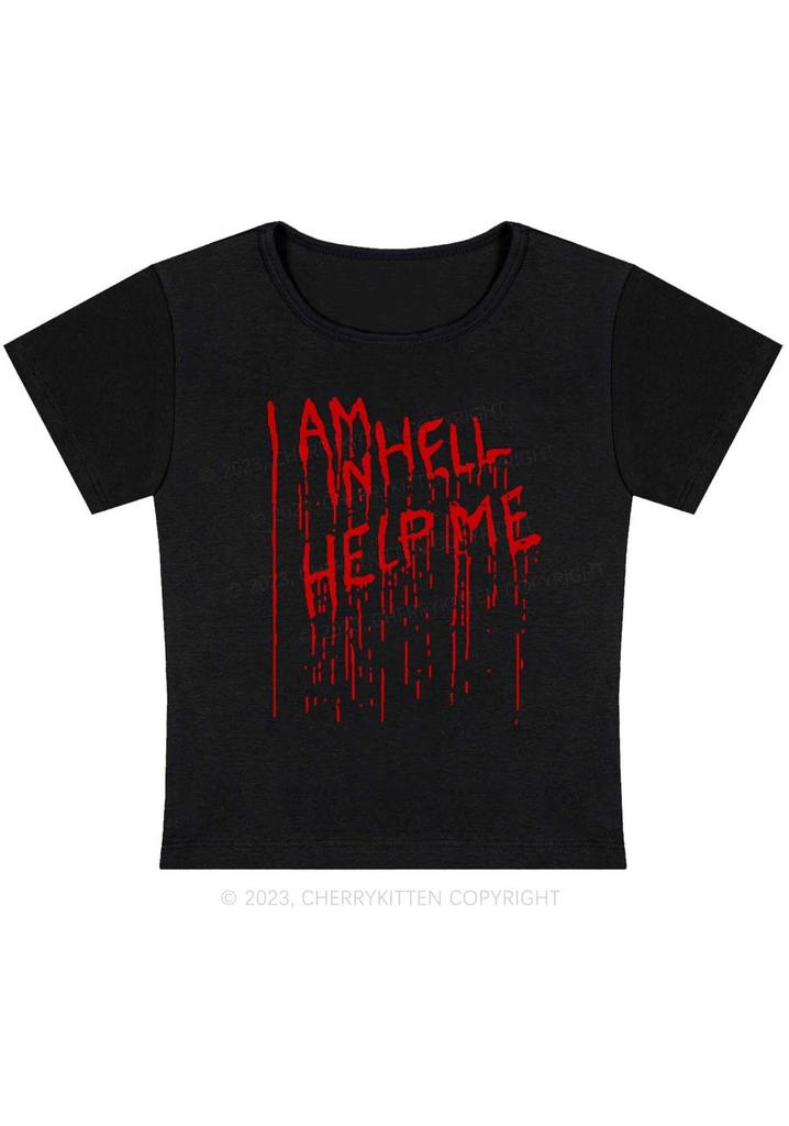 Halloween Skeleton Selfie Heart YK Baby Tee American Halloween Top