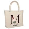 Insulated Beach Bag - PLANETEE - Insulated Maelya Flower Letter - Cotton - Large Capacity - Printed In France