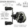 AbuGarcia Zenon Beast6-L Left Hand Baitcasting Reel Freshwater Fishing Gear
