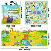 Jelly Sticker Book Early Education Focus Cultivation Fun Zoo Sticker Book Puzzle Cultivation Scene Do-It-Yourself Sticker
