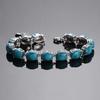 Natural Labradorite Bracelet Silver Bracelet Turquoise Amethyst Gemstone Bangle Party Anniversary Gift Jewelry
