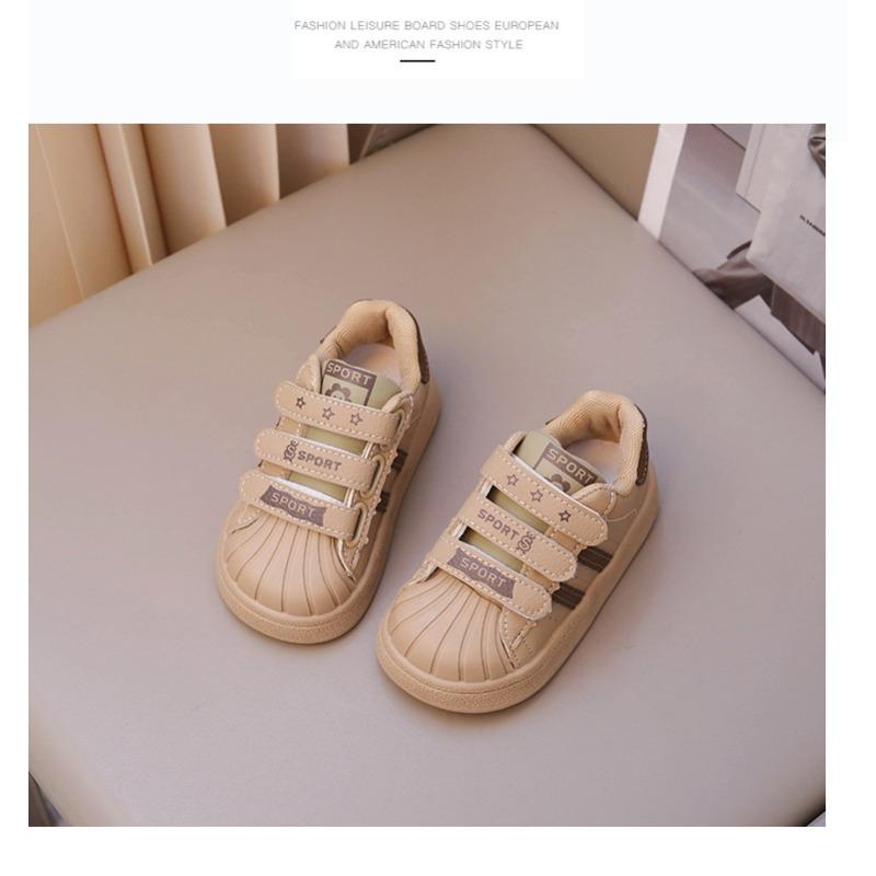 Baby Shell Head Shoes Spring and Autumn Casual Board Shoes Boys Baby Soft-soled Toddler Shoes Girls Sports Shoes Single Shoes