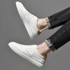 Fashion Business Leather Shoes Luxury White Sneakers Trendy Comfortable Casual Flat Skate Shoes Genuine Leather New Brand Men's Shoes