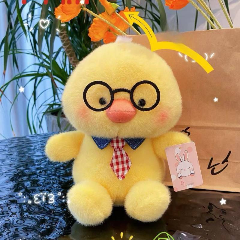 Plush Dog Eyeglass Companion Toy With Soft Cotton For Kids And Teens