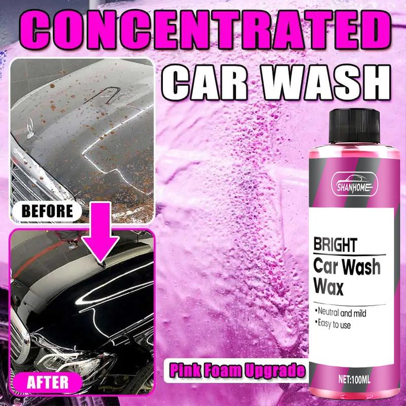 Pink Foaming Extreme Bodywash & Wax Foaming Car Wash Soap, Works with Foam Cannons/Guns or Bucket Washes For Cars, Trucks