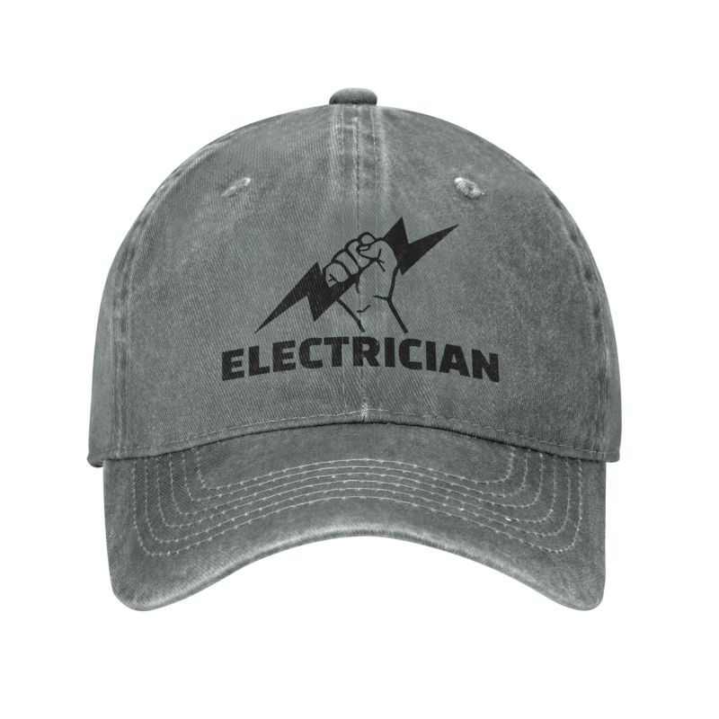 Punk Electrician Engineer Electrical Power Unisex Cotton Baseball Cap Adult Adjustable Dad Hat Women Unisex Sports