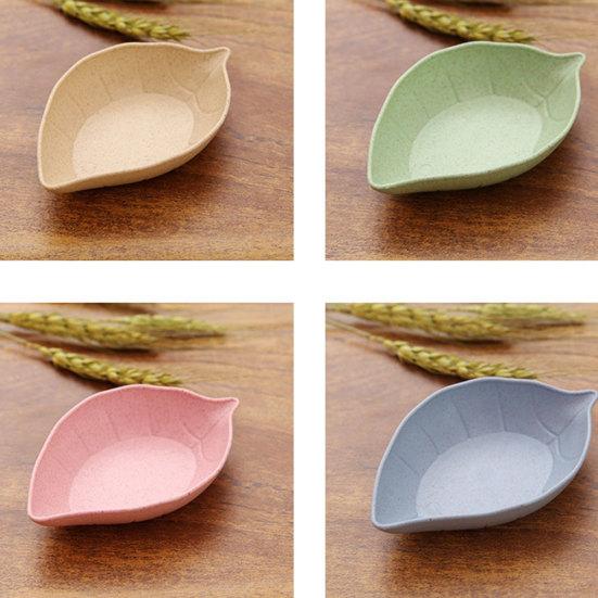 Creative Leaf Shape PP Seasoning Dish Sauce Vinegar Mini Plate Tool