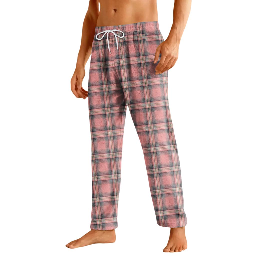 Men's Home Soft Pajama Pants Drawstring With Pockets Casual Sports Pants