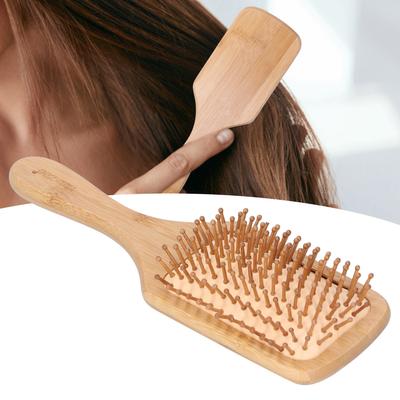 Bamboo Hairbrush Comb Scalp Massage Hair Protective Hair Brush Massage Comb