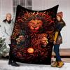 1pc Lion Head Ornament Outdoor Blanket, Soft And Comfortable Blanket, Casual Warm Outdoor Blanket, Good Birthday Gift Yy251201163