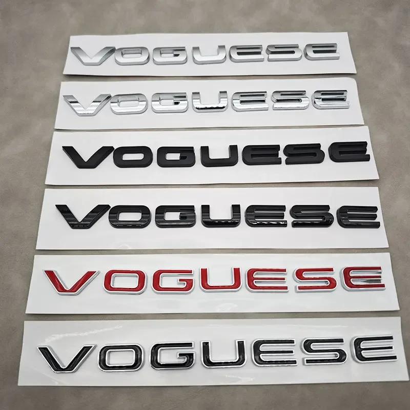 1Pc Range Rover Executive Extended Edition Accessories 3D ABS VOGUE SE Letters Logo Car Rear Trunk Badge Stickers