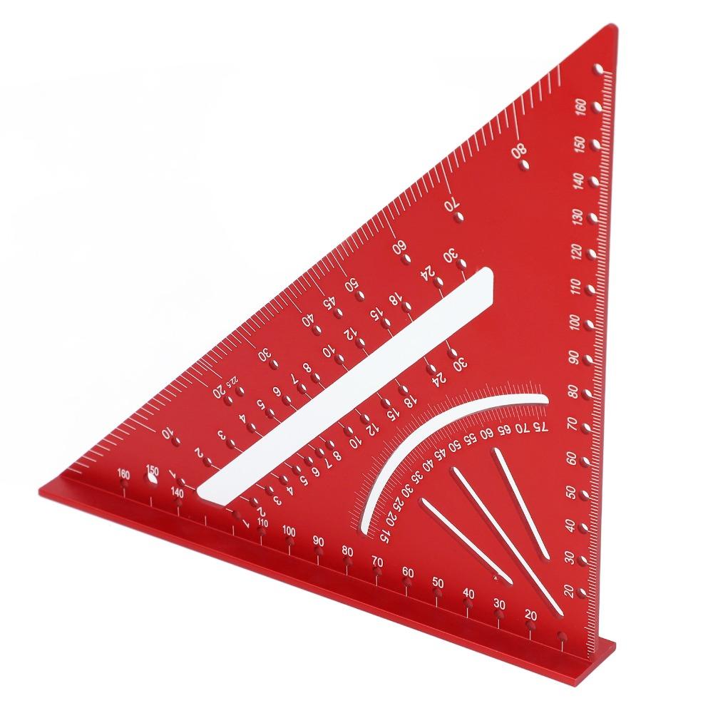 Clear Scales Aluminum Triangle Ruler 90° Right Angle Multi Angle Tool Angle Ruler  Measuring
