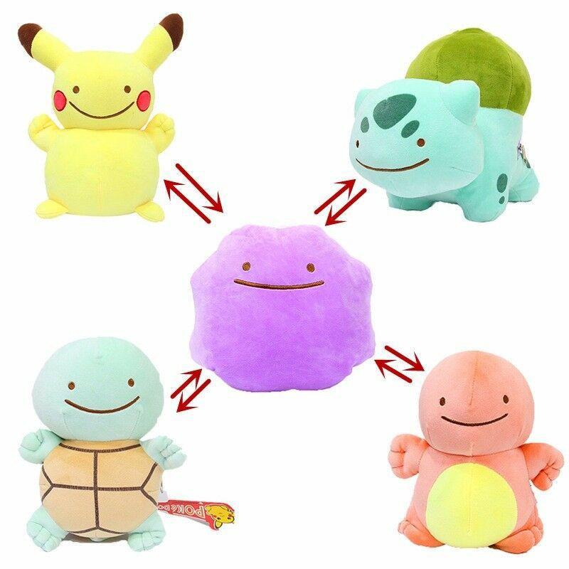 48 Gift Toys Pikachu Bulbasaur Ditto Metamon Cushion Plush Toy Kids