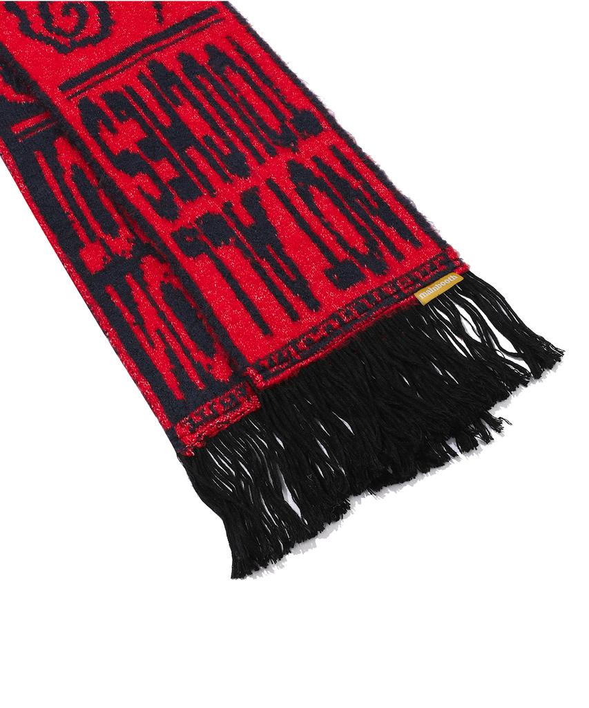 MAINBOOTH Touchless Tassel Muffler(Red)