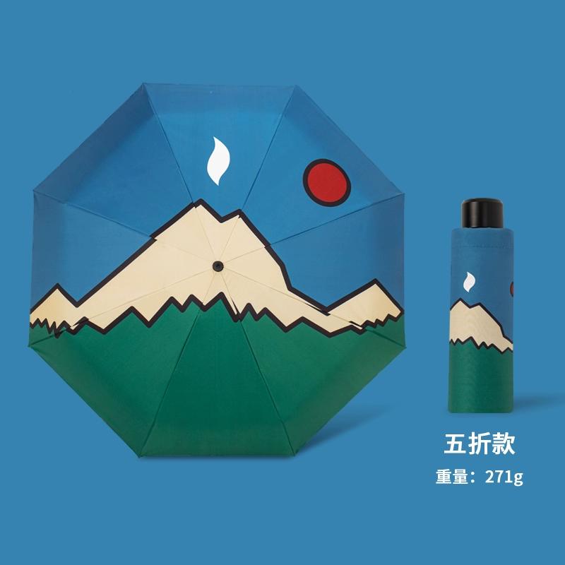 American Retro Umbrella Female Weather Rain Cartoon Dog Cute Student Fully Automatic Folding Sunscreen Sunshade Sun Umbrella