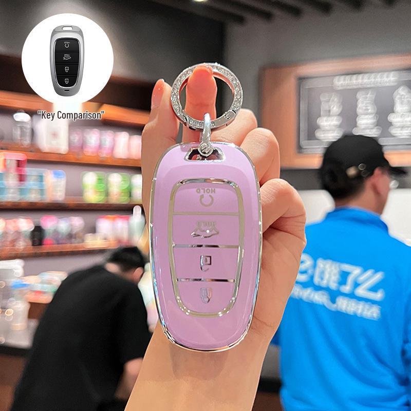 Beijing Hyundai Elantra Key Cover for Yuedong Shengda Mingtu Yixing iX35 - Car Protective Shell Bag