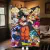 1PC Dragon Ball Super  Print Flannel Blanket, High quality All Seasons, Home Decor, Warmth and Comfort, Perfect for Christmas Gifts