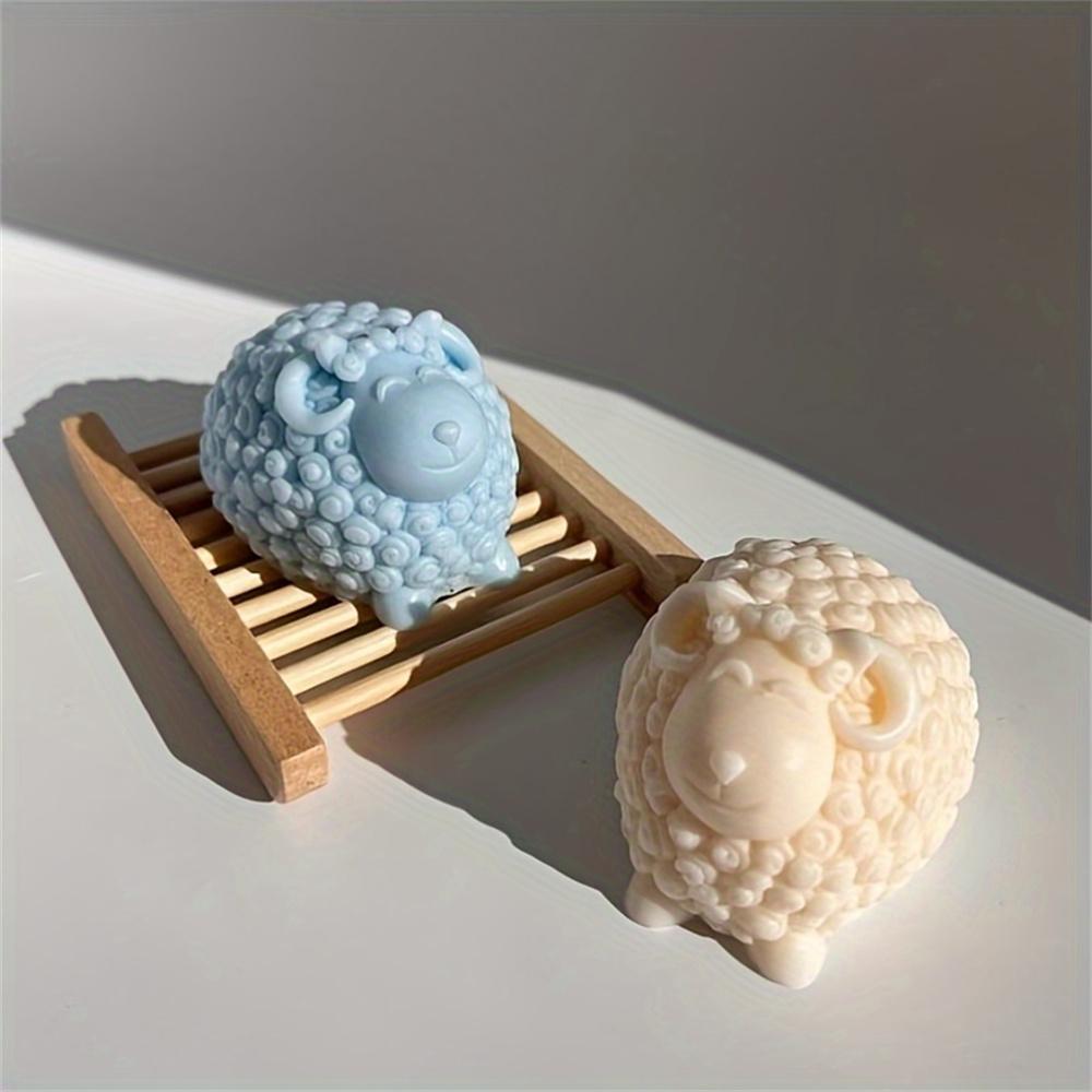 3D-Silikonform für Kerzen in Form von Schafen, Tier, Ziegen, Süßigkeiten, Kuchen, Backform, handgefertigt, Kerzen, Kuchendekorationswerkzeug