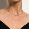 European and American Jewelry, Fashionable Retro Small Daisy Pendant, Simple and Personalized Women's Diamond Necklace Collarbone Chain
