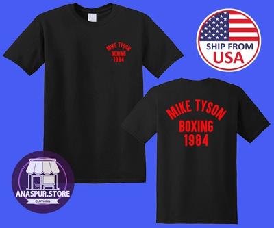 Mike Tyson Pugilato 1984 Uomo Nero Taglia S-5XL