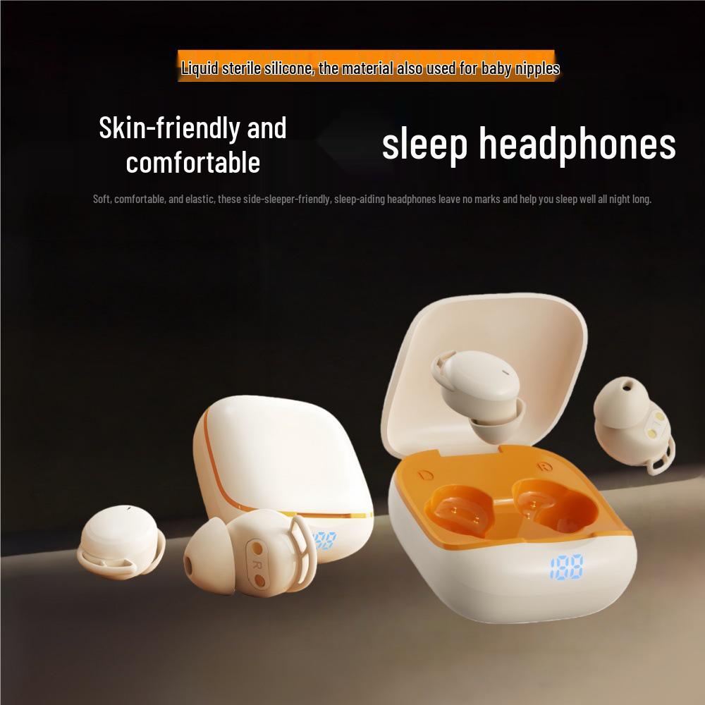 2025 Waterproof Noise-Cancelling Bluetooth Sleep Earphones - Side Sleeper & Sports-Friendly, No Ear Pressure or Sound Leakage