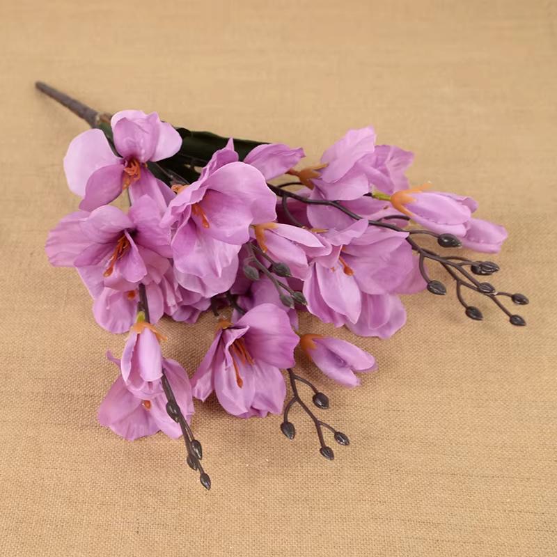 1 Pcs Artificial Flower Decoration Fade Resistant Faux Flower Premium Quality Simulation Bloom for Indoor and Outdoor Ornament