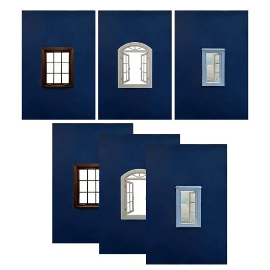 1/3 Peças Moldura de Janela Adereços de Fotografia Portátil Artístico Destaque Paisagens Temas Viagem ao Ar Livre Moldura de Visão de Janela Fotos