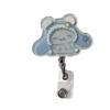 Glittering KT Cat Acrylic Retractable Badge Holder for Students and Nurses