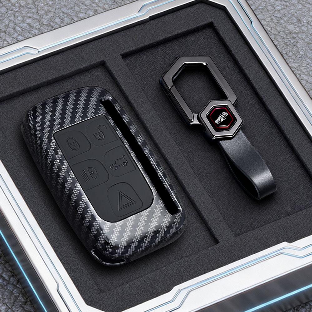 Car Key Case Cover for Land Rover Range Rover Sport Evoque Freelander Velar Discovery 4 Jaguar XE XJ XF Guitar Fob