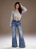 Vintage Spicy Girl Flare Pants: Slimming Elastic Denim Jeans for Women