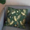 2D Elegant Birds & Swirls Pattern Pillow Cover Pattern Cushion Cover Suitable For Sofa Bedroom Car Pillow Cover