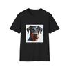 Dobermann Dog Face T-Shirt, Pet Lover Tee, Animal Graphic Shirt, Dog Mom Gift, Unisex T-Shirt