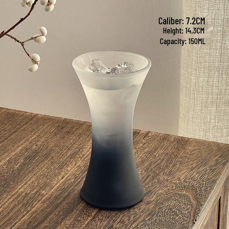 ZISIZ Premium Matte Black Mountain View Champagne Flute