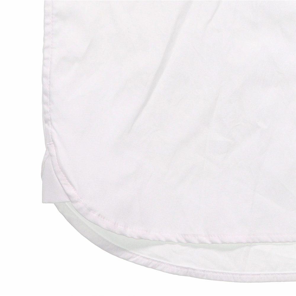 Burberry FW22 Men Logo Embroidery Single-Breasted Short Sleeve Shirt White 80618641