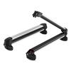 Ski & Snowboard Roof Rack, Carry Up To 6 Pairs of Skis or 4 Snowboards, 2 PCS Aluminum Universal Car Roof Rack Top Holder with Lock and Rubber Padding
