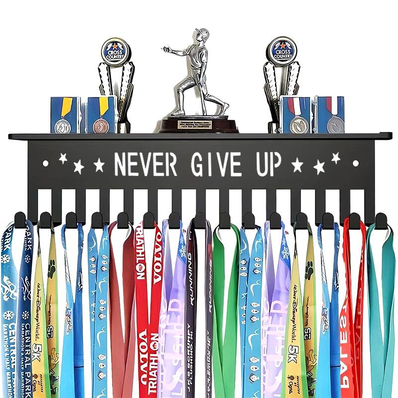 Kovový stojan na medaile Věšák na medaile Držák na zeď Velkokapacitní držák na ocenění Na závody Fotbal Basketbal Sporty Karate