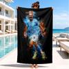 Haaland's Number 9 Journey Beach Towel, Quick-drying, Easy To Care For, Suitable for Both Fitness and Beach Vacations,Sports Essential