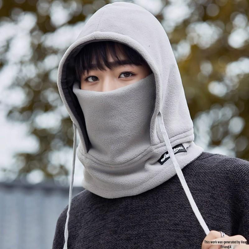 Herren Winter Winddichte Radmütze mit Warmer Maske, Ohrenklappen, Nackenschutz und Baumwollisolierung für Kalte Bedingungen