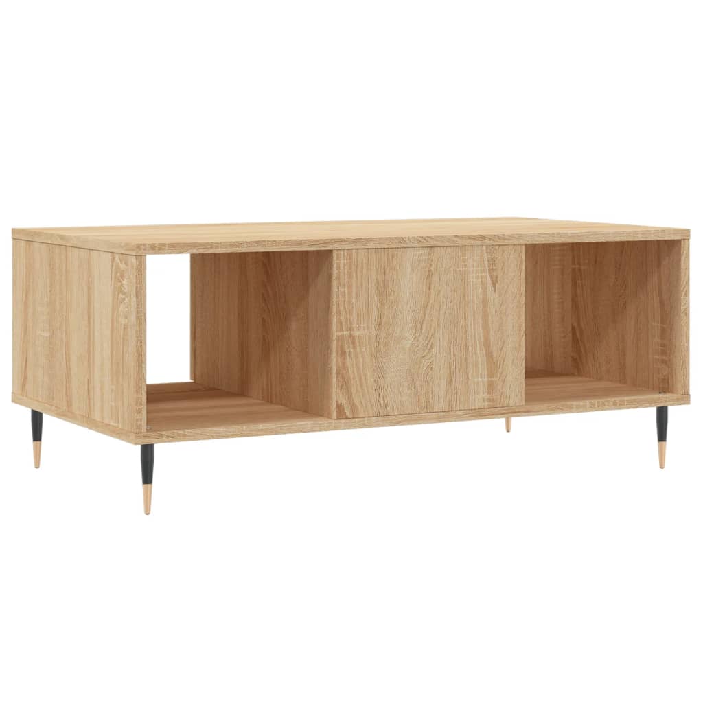  Coffee Table, Sonoma Oak 90x50x36.5 Cm Wood-based Material