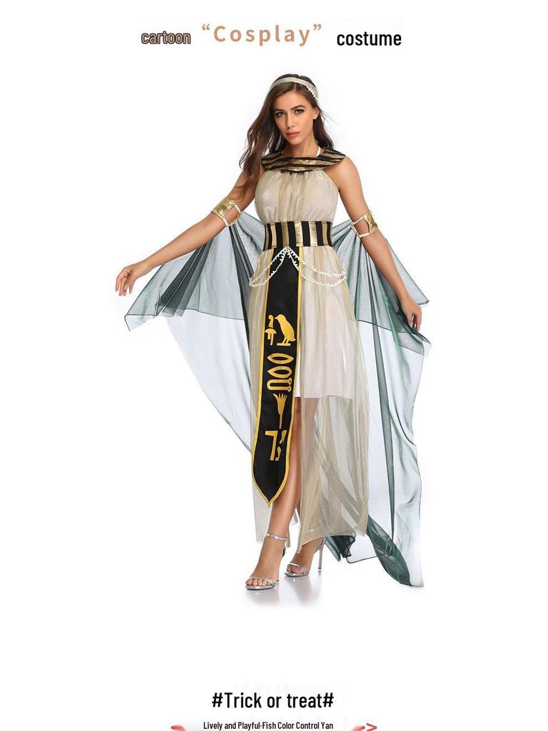 Ägyptisches Pharao-Kostüm für erwachsene Männer - Halloween Kleopatra Cosplay Outfit für Paare