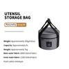 Padded Camping Cookware Storage Bag 9L/14L Shockproof Round Utensil Carry Bag  Pot Pan Organizer for Outdoor Hiking Picnic