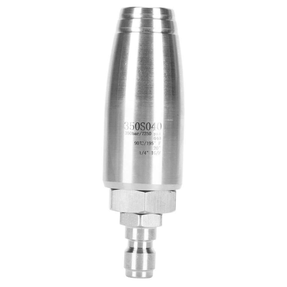 350bar High Pressure Rotary Nozzle Stainless Steel Rotating Pressure Washer Tip Home Cleaning 350 bar