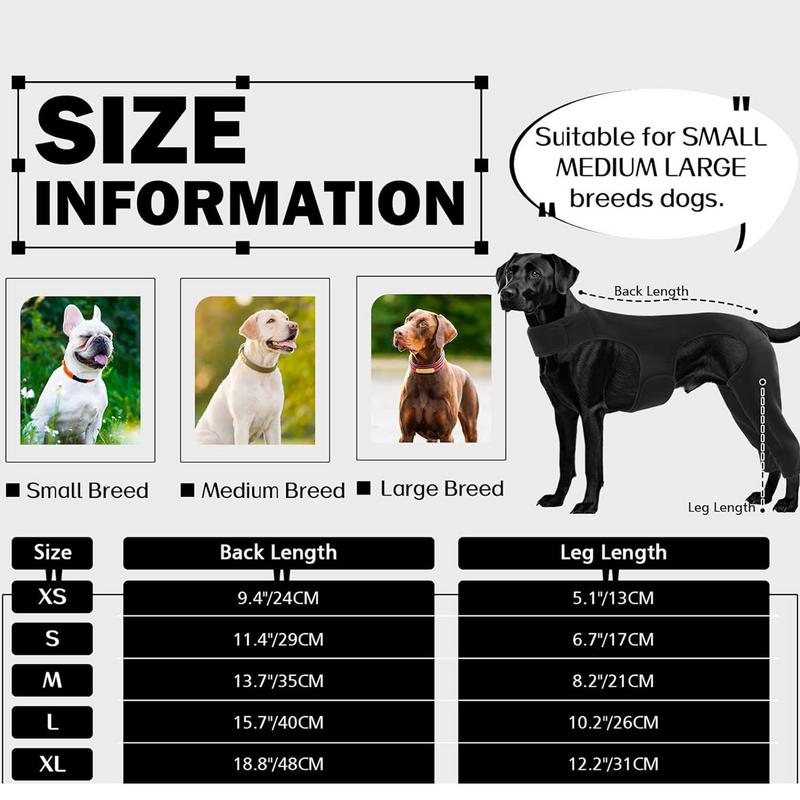 Dog Recovery Sleeve Back Leg Dog Back Leg Brace Anti-Licking Puppy Thigh Wound Protective Sleeve Elbow Recovery Sleeve For Home