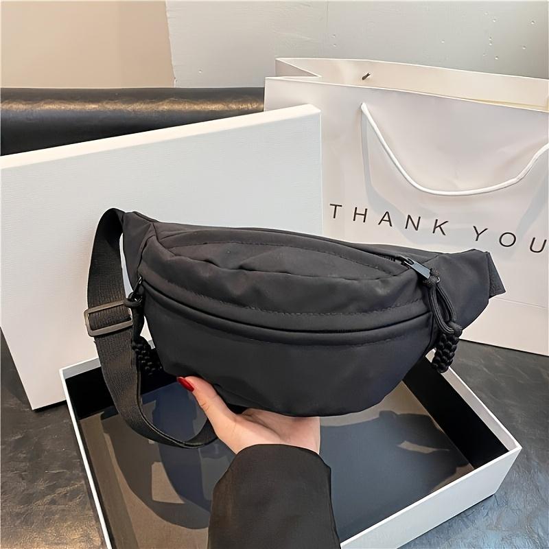 Versatile Nylon Waist Bag, Sports Fanny Pack, Casual Crossbody Shoulder Bag, Zipper Closure,Ideal for Work,Travel, and Daily Use
