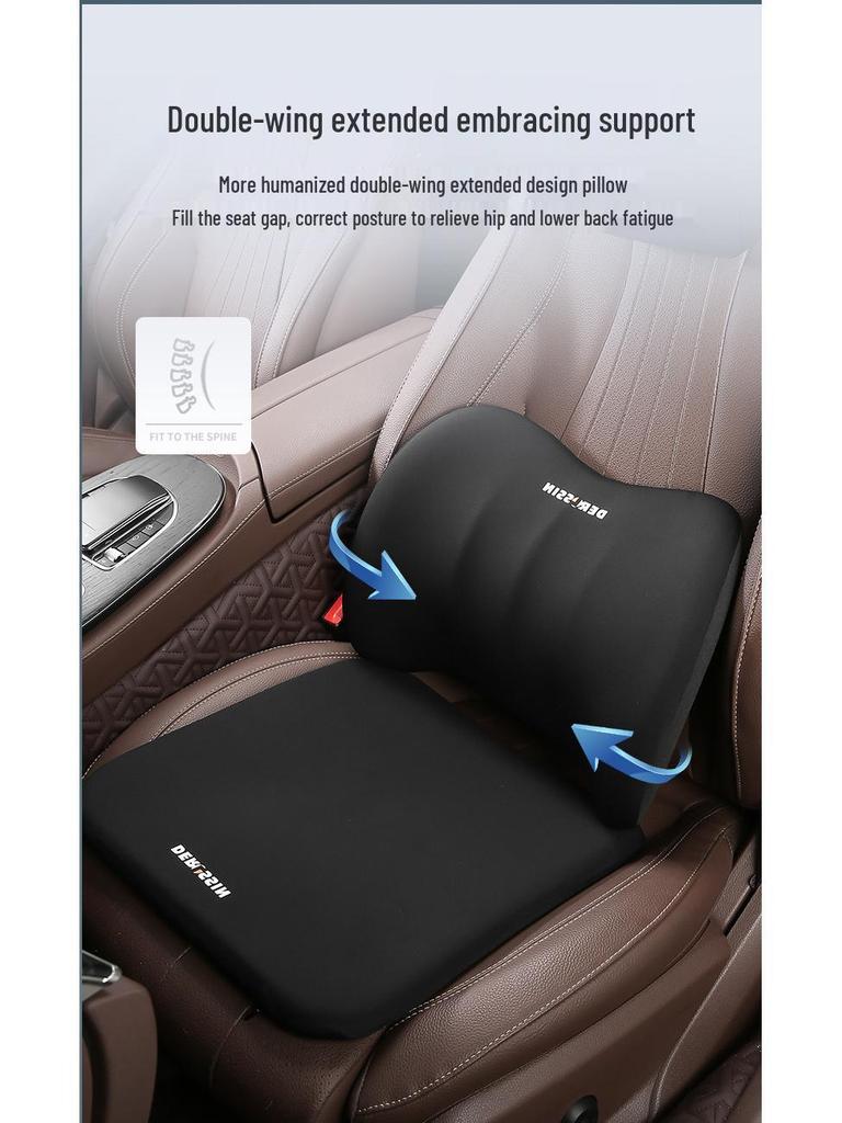 Universal Winter Car Seat Cushion with Lumbar Support - Warm, Simple & Stylish for All Seasons